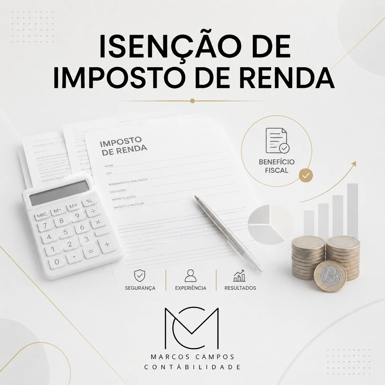 Arte do serviço Isenção de Imposto de Renda